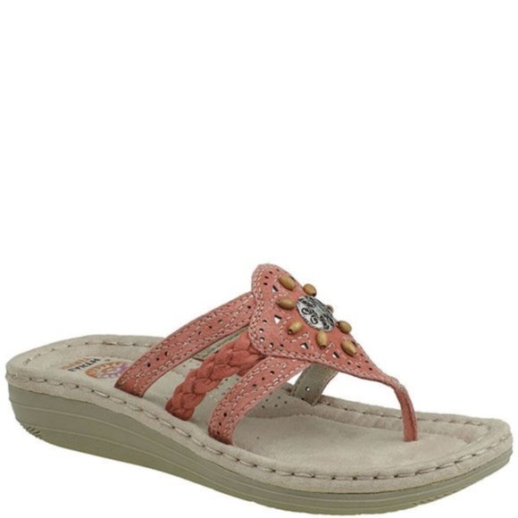 Earth Spirit | Shoes | Earth Spirit Wmns Tobi Rust Leather Sandals Nwt 1 | Poshmark